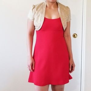 Express Design Studio Gold Women's Shrug Size 2